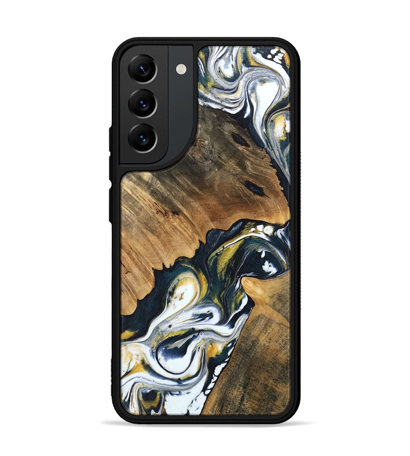 Galaxy S22 Plus Wood Phone Case - Charlie (Black & White, 746106)