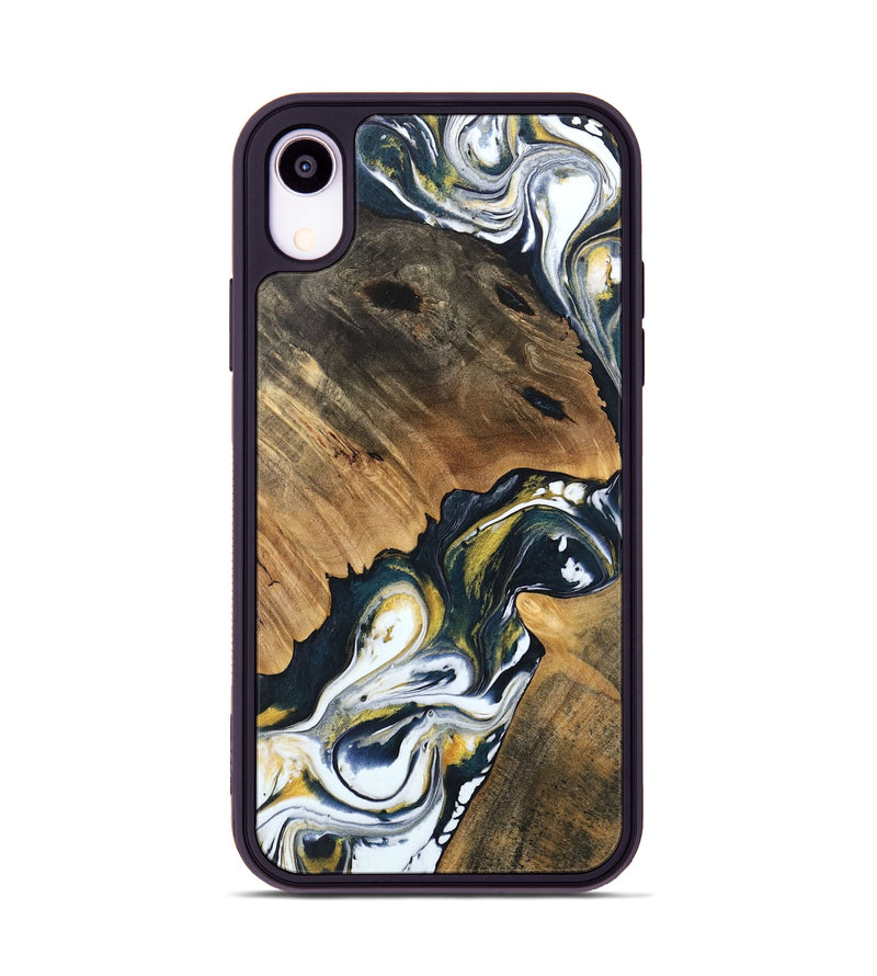 iPhone Xr Wood Phone Case - Charlie (Black & White, 746106)