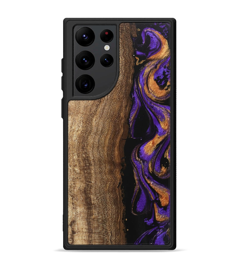 Galaxy S22 Ultra Wood Phone Case - Karie (Purple, 746107)