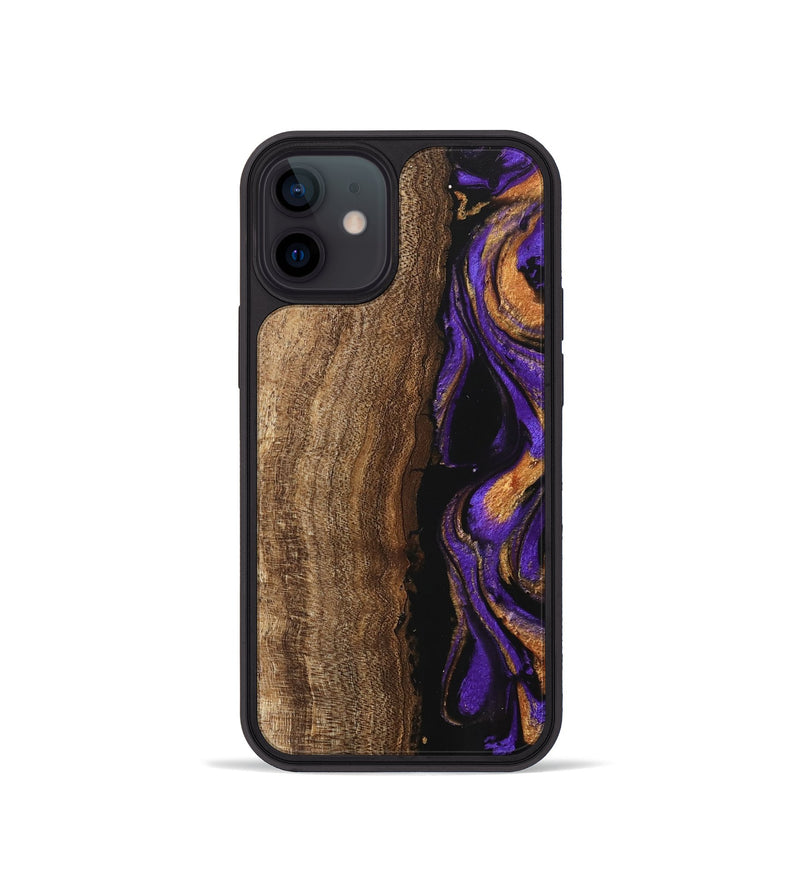 iPhone 12 mini Wood Phone Case - Karie (Purple, 746107)