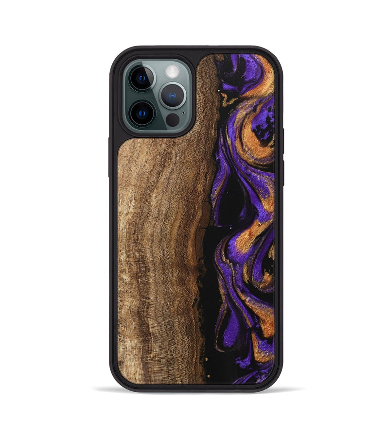 iPhone 12 Pro Wood Phone Case - Karie (Purple, 746107)