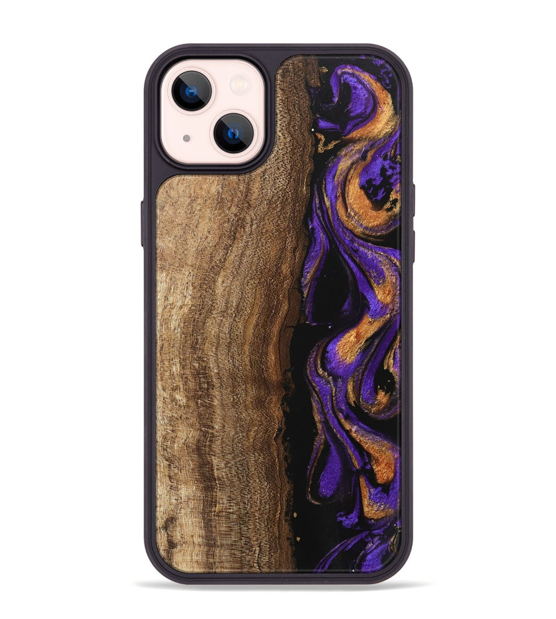 iPhone 14 Plus Wood Phone Case - Karie (Purple, 746107)