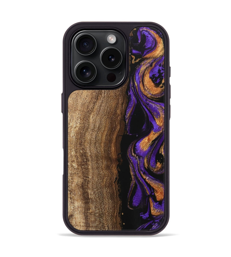 iPhone 16 Pro Wood Phone Case - Karie (Purple, 746107)