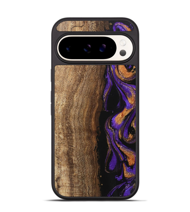 Pixel 9 Wood Phone Case - Karie (Purple, 746107)