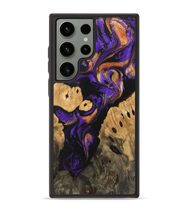 Galaxy S23 Ultra Wood Phone Case - Cillian (Purple, 746110)