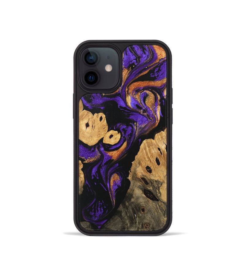 iPhone 12 mini Wood Phone Case - Cillian (Purple, 746110)