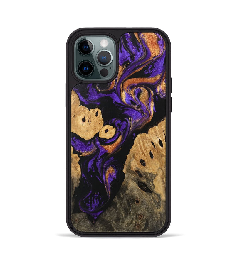 iPhone 12 Pro Wood Phone Case - Cillian (Purple, 746110)