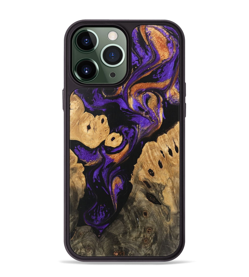 iPhone 13 Pro Max Wood Phone Case - Cillian (Purple, 746110)