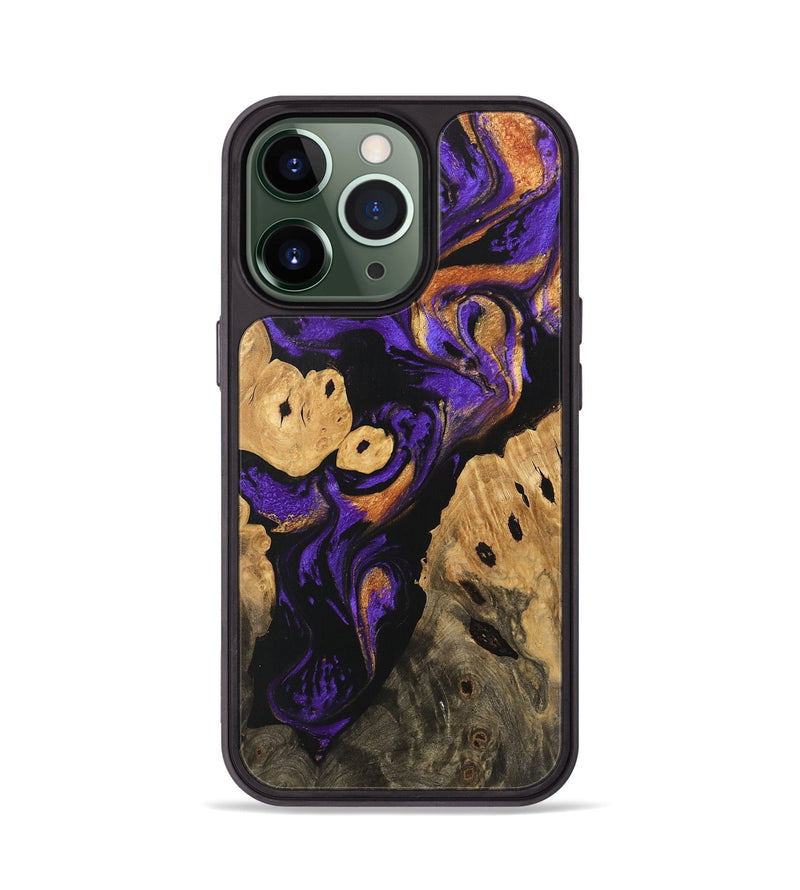 iPhone 13 Pro Wood Phone Case - Cillian (Purple, 746110)