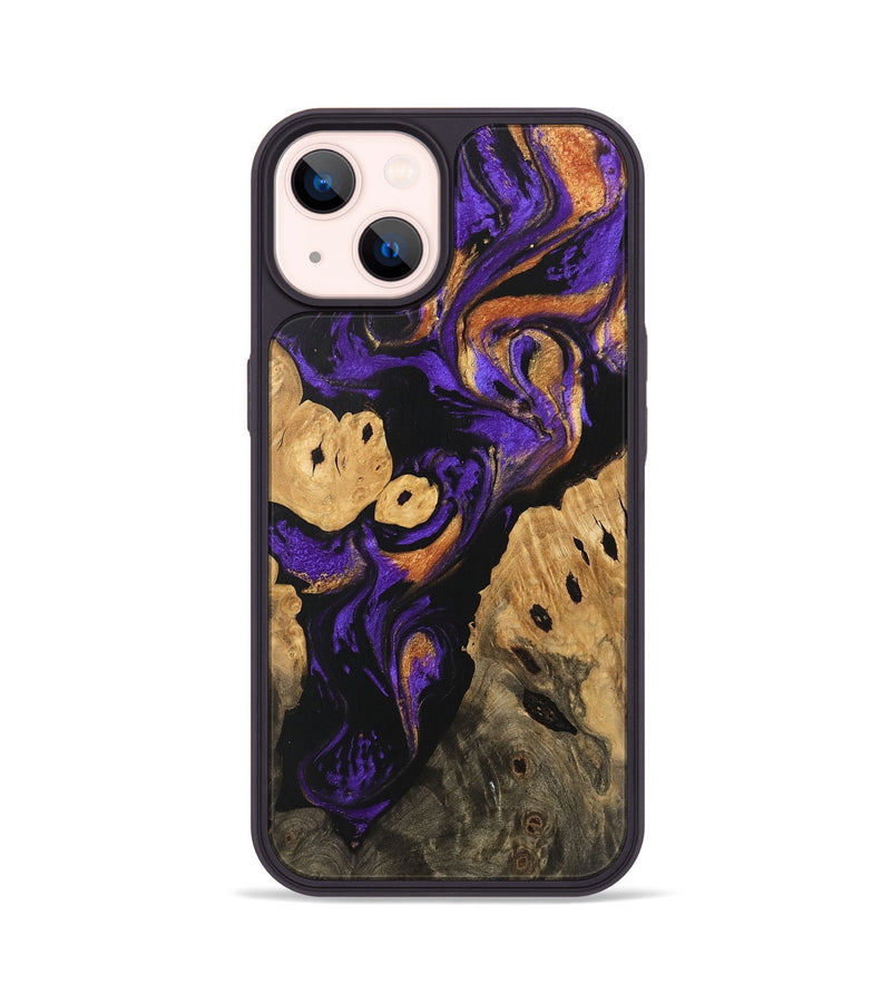 iPhone 14 Wood Phone Case - Cillian (Purple, 746110)