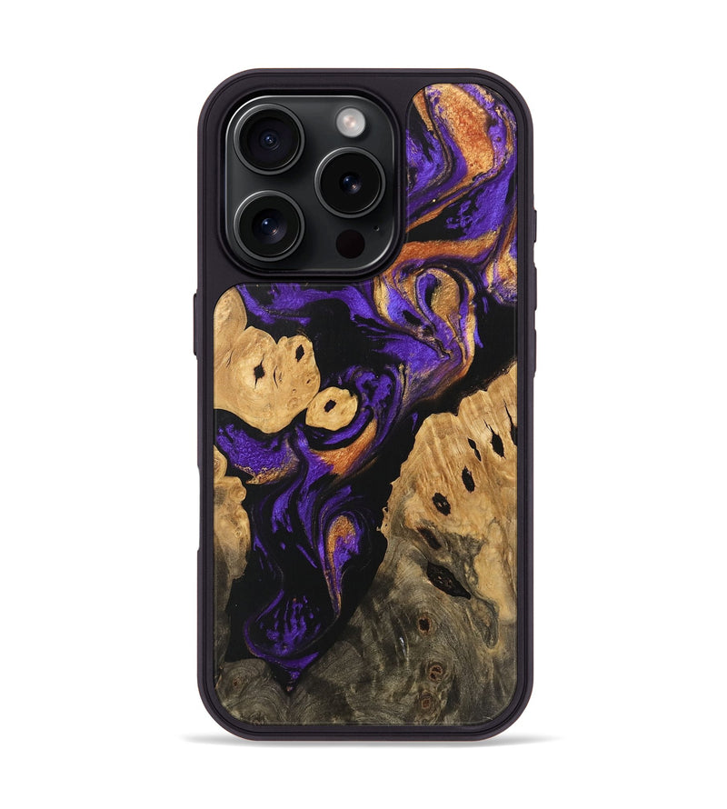 iPhone 16 Pro Wood Phone Case - Cillian (Purple, 746110)