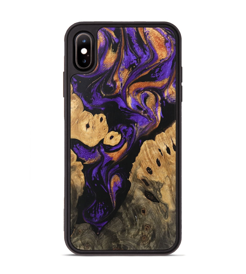 iPhone Xs Max Wood Phone Case - Cillian (Purple, 746110)