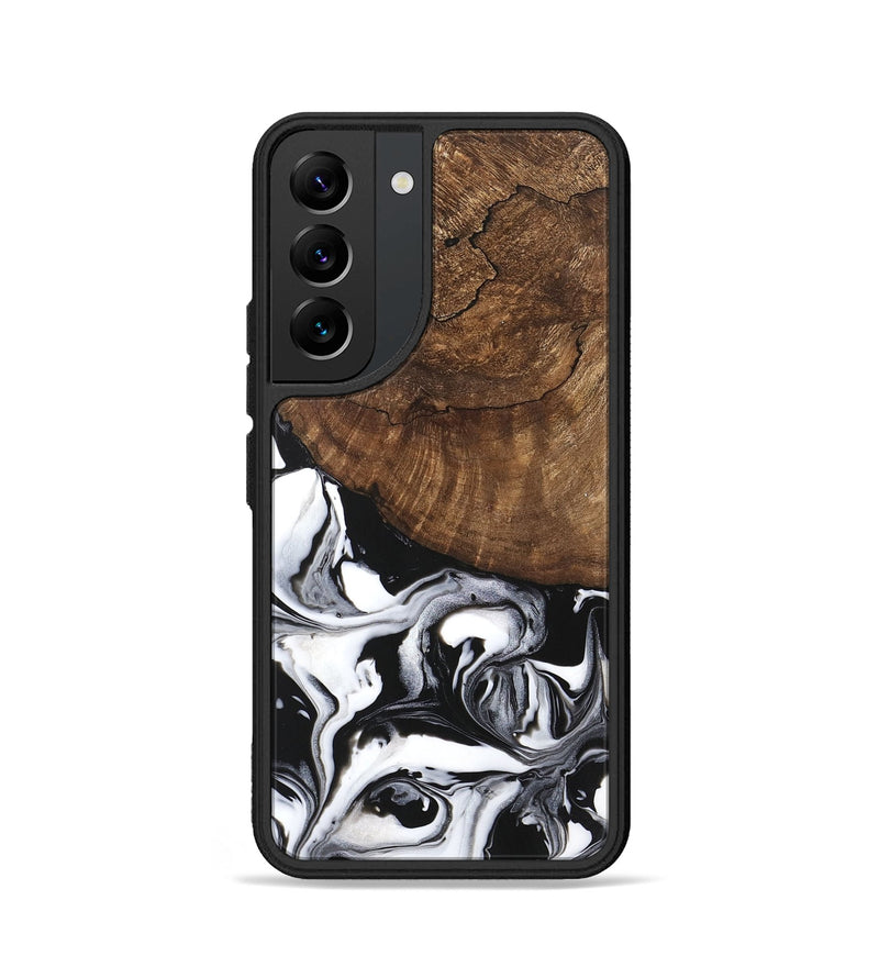 Galaxy S22 Wood Phone Case - Jeri (Black & White, 746111)