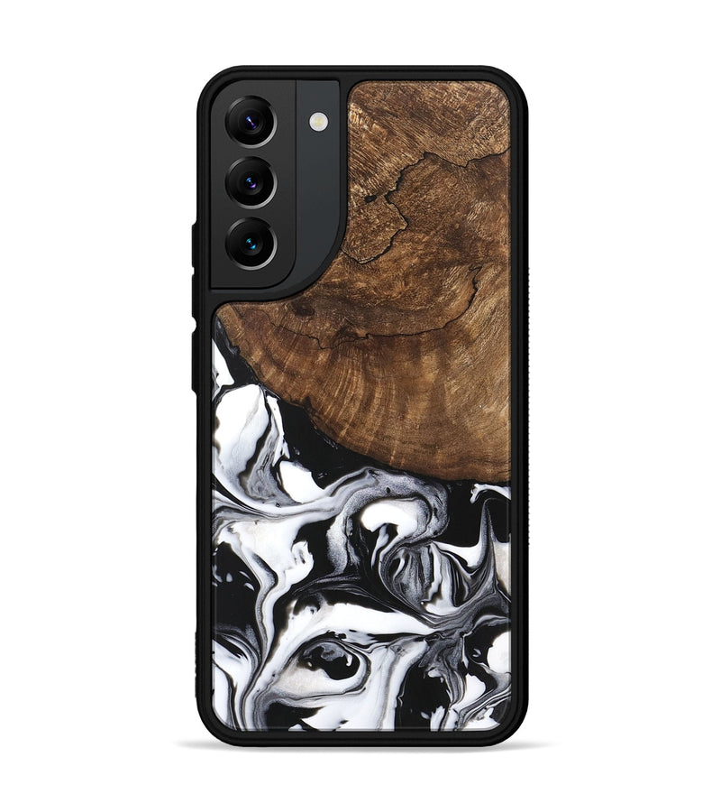 Galaxy S22 Plus Wood Phone Case - Jeri (Black & White, 746111)