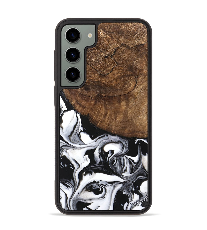 Galaxy S23 Plus Wood Phone Case - Jeri (Black & White, 746111)