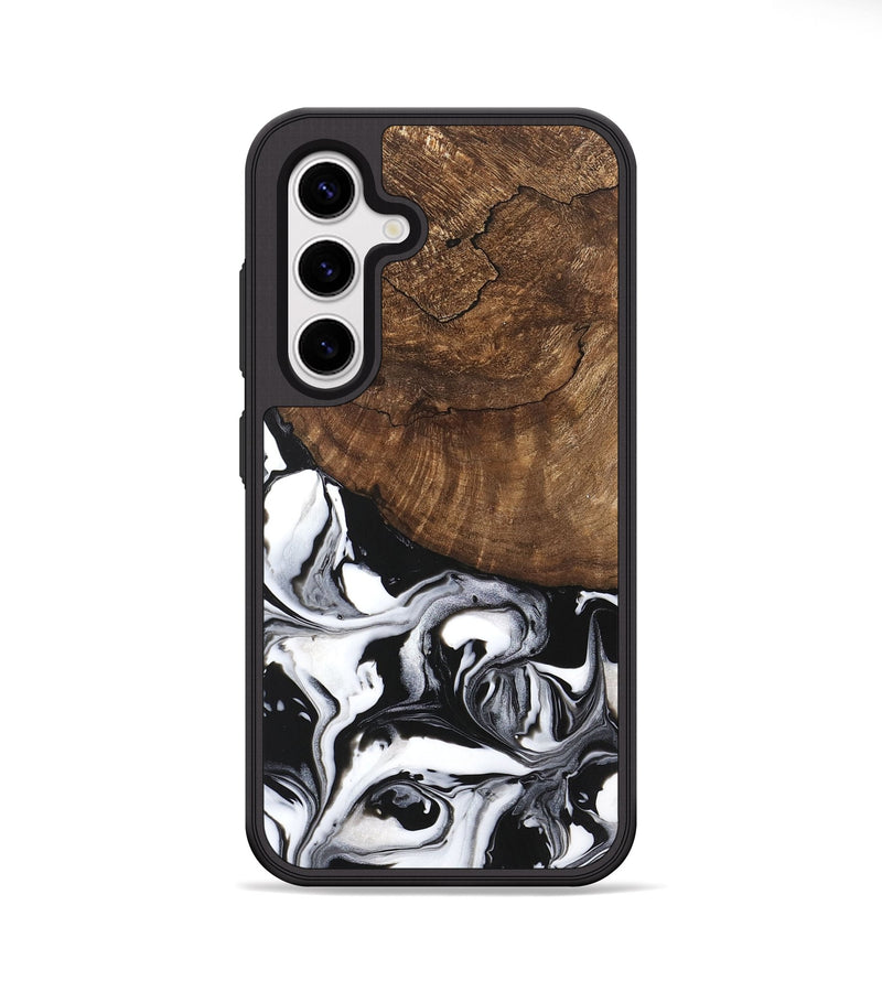 Galaxy S25 Wood Phone Case - Jeri (Black & White, 746111)