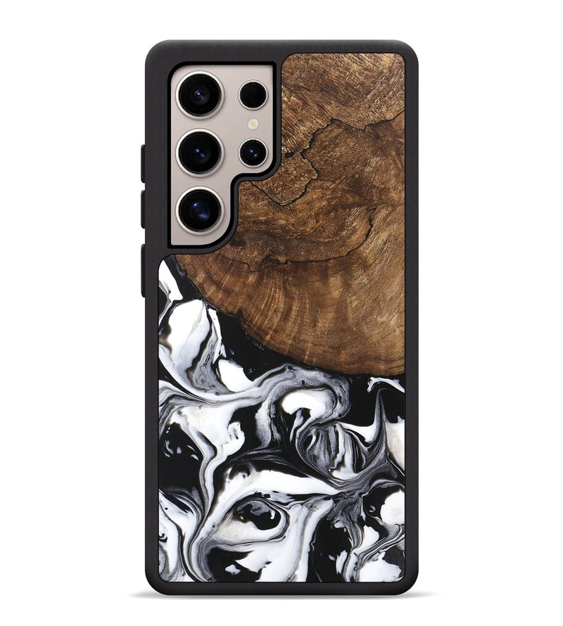 Galaxy S25 Ultra Wood Phone Case - Jeri (Black & White, 746111)