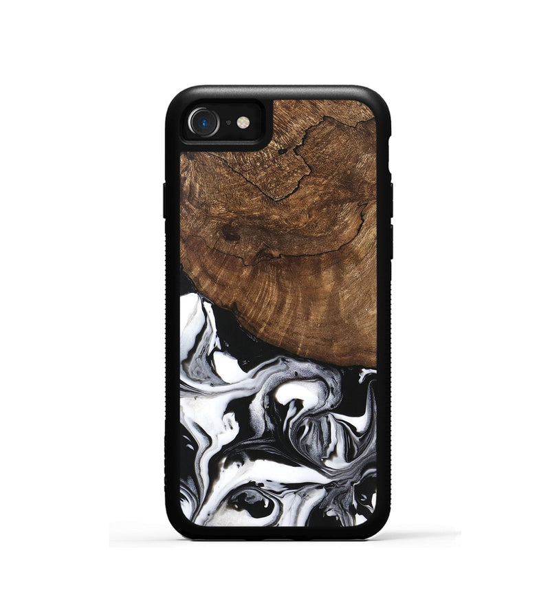 iPhone SE Wood Phone Case - Jeri (Black & White, 746111)