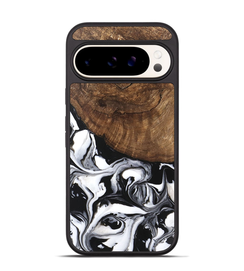 Pixel 9 Wood Phone Case - Jeri (Black & White, 746111)