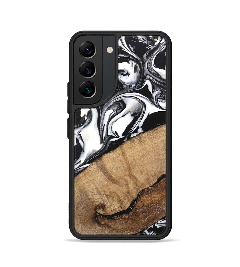 Galaxy S22 Wood Phone Case - Wesley (Black & White, 746112)