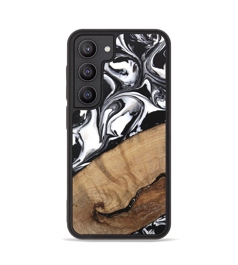 Galaxy S23 Wood Phone Case - Wesley (Black & White, 746112)