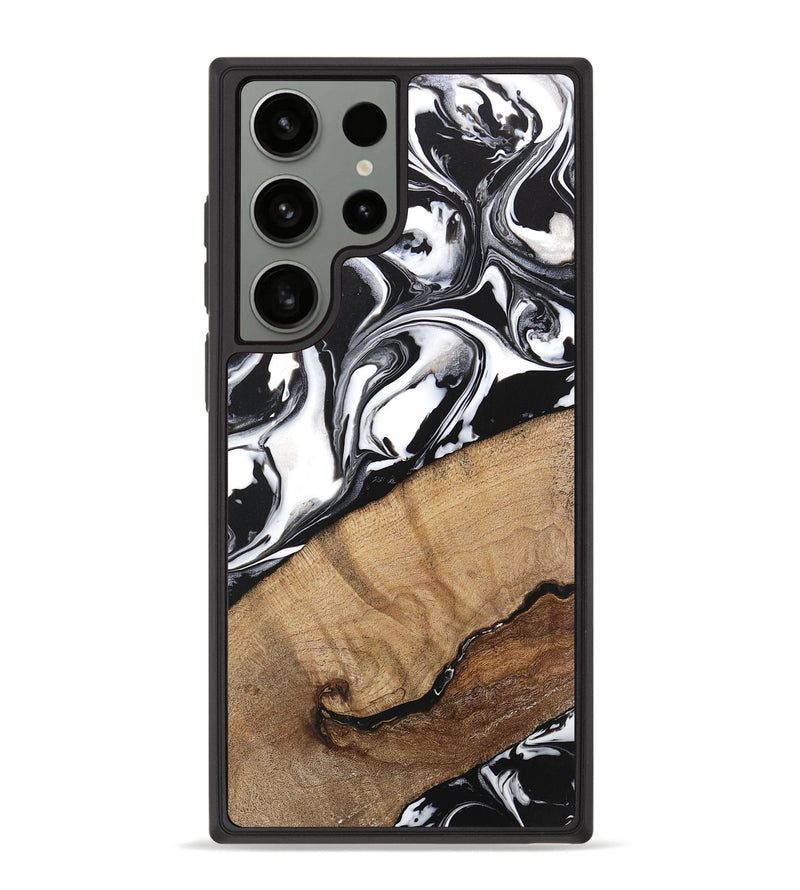 Galaxy S23 Ultra Wood Phone Case - Wesley (Black & White, 746112)