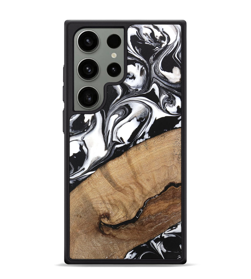 Galaxy S24 Ultra Wood Phone Case - Wesley (Black & White, 746112)