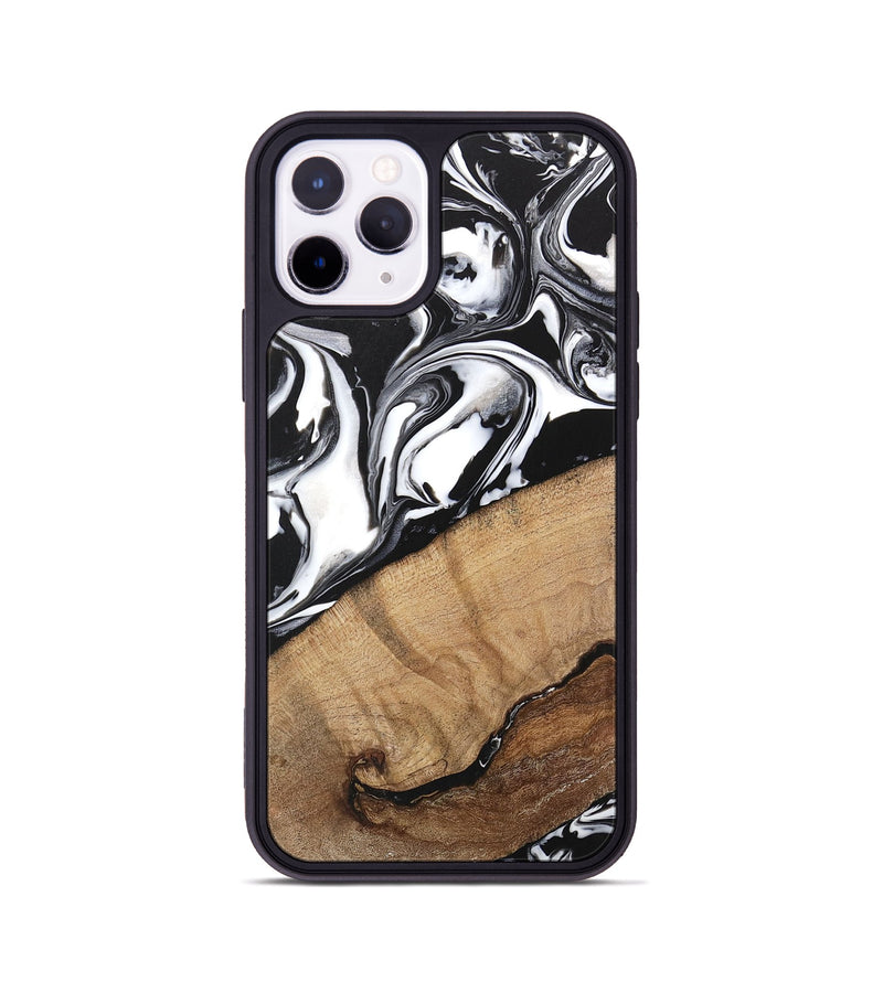 iPhone 11 Pro Wood Phone Case - Wesley (Black & White, 746112)