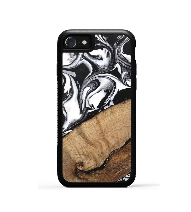 iPhone SE Wood Phone Case - Wesley (Black & White, 746112)