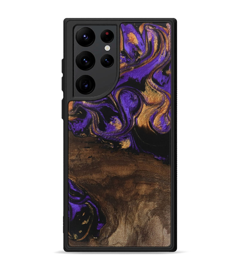 Galaxy S22 Ultra Wood Phone Case - Nadia (Purple, 746115)