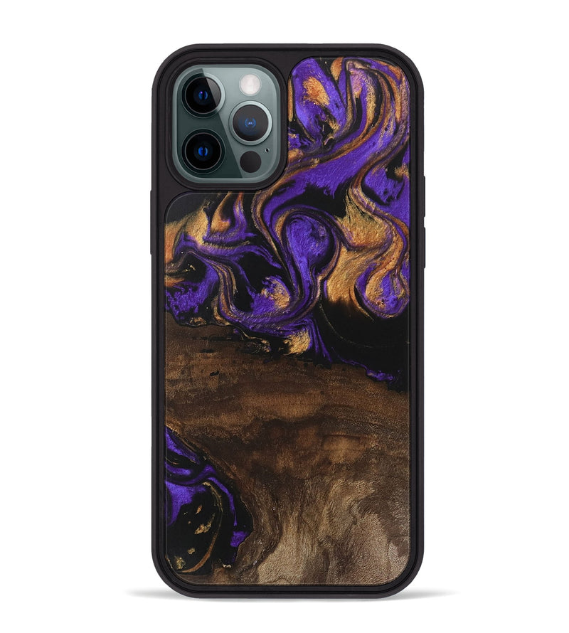 iPhone 12 Pro Max Wood Phone Case - Nadia (Purple, 746115)