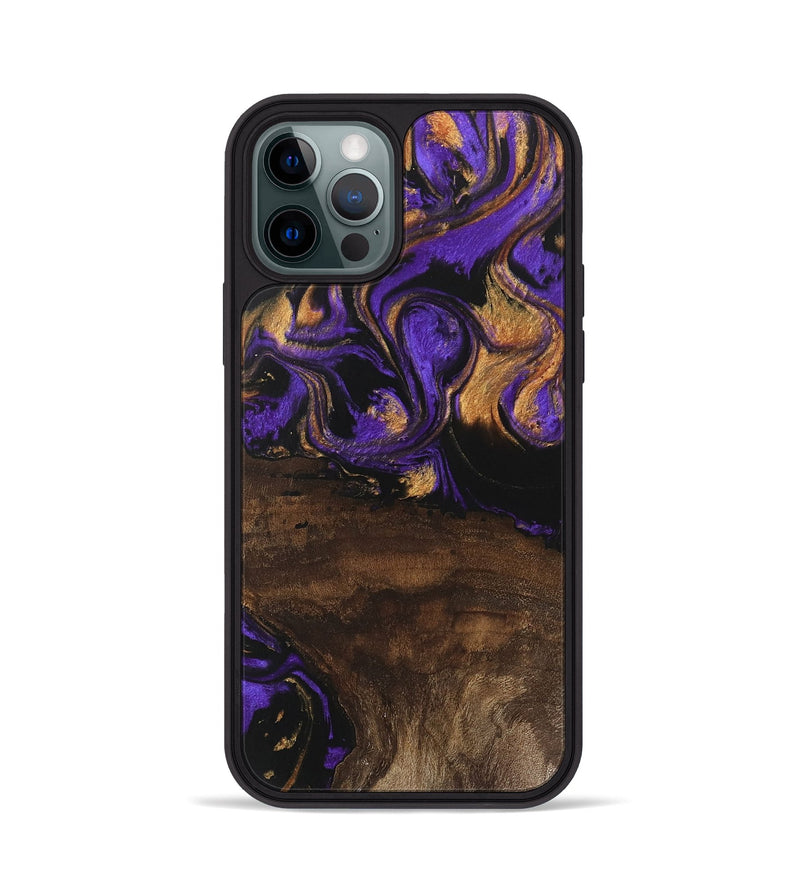 iPhone 12 Pro Wood Phone Case - Nadia (Purple, 746115)