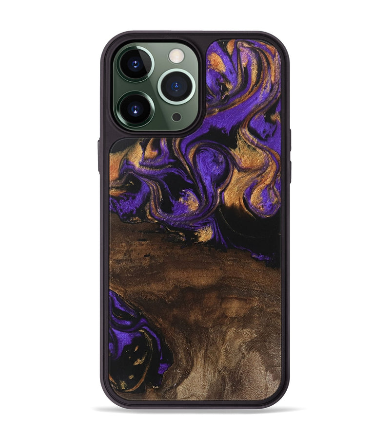 iPhone 13 Pro Max Wood Phone Case - Nadia (Purple, 746115)