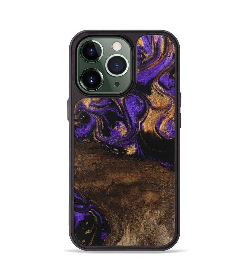 iPhone 13 Pro Wood Phone Case - Nadia (Purple, 746115)