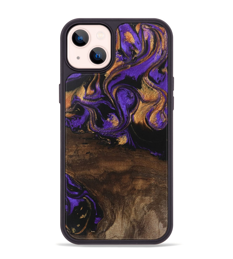 iPhone 14 Plus Wood Phone Case - Nadia (Purple, 746115)