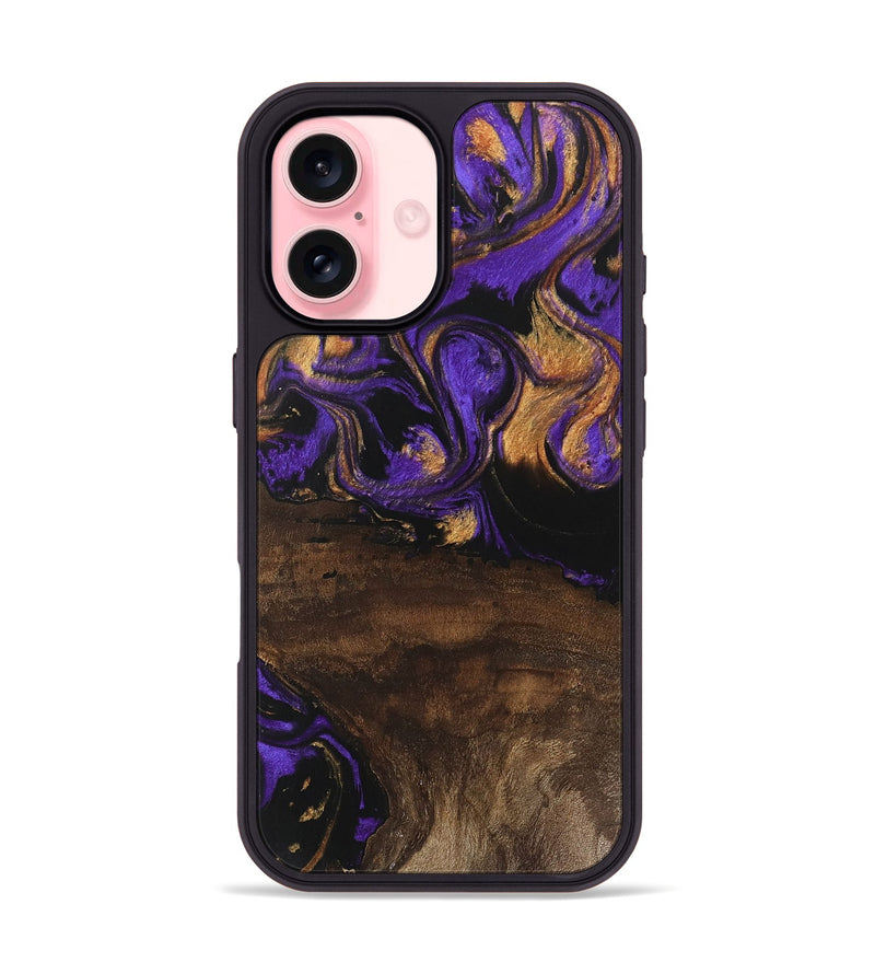 iPhone 16 Wood Phone Case - Nadia (Purple, 746115)