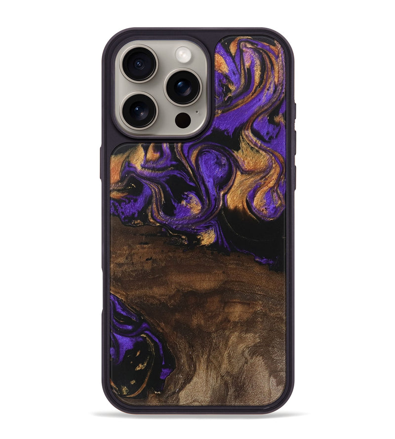 iPhone 16 Pro Max Wood Phone Case - Nadia (Purple, 746115)