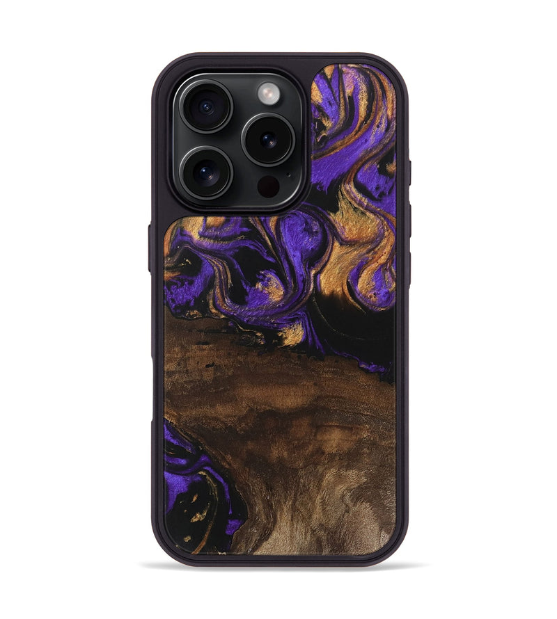 iPhone 16 Pro Wood Phone Case - Nadia (Purple, 746115)