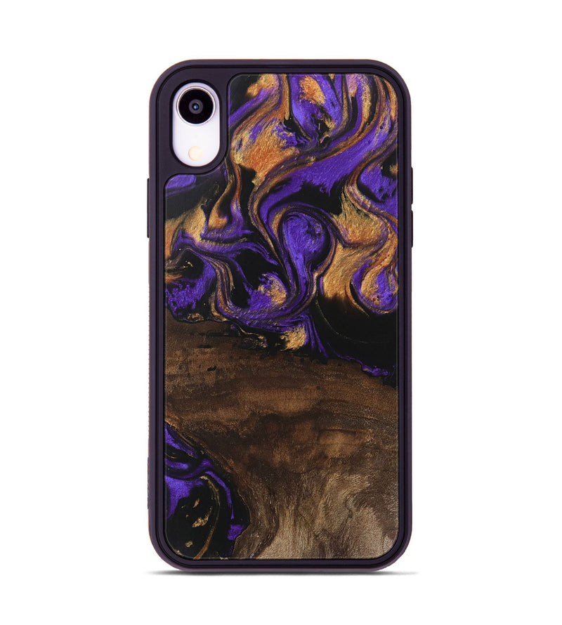 iPhone Xr Wood Phone Case - Nadia (Purple, 746115)