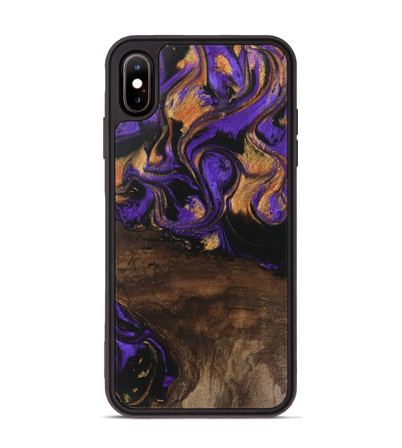 iPhone Xs Max Wood Phone Case - Nadia (Purple, 746115)