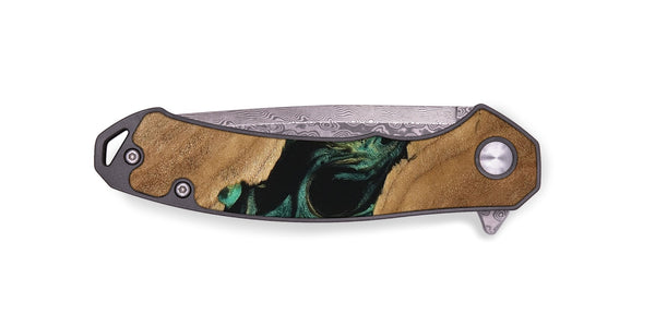 EDC Wood Pocket Knife - Delbert (Green, 746116)