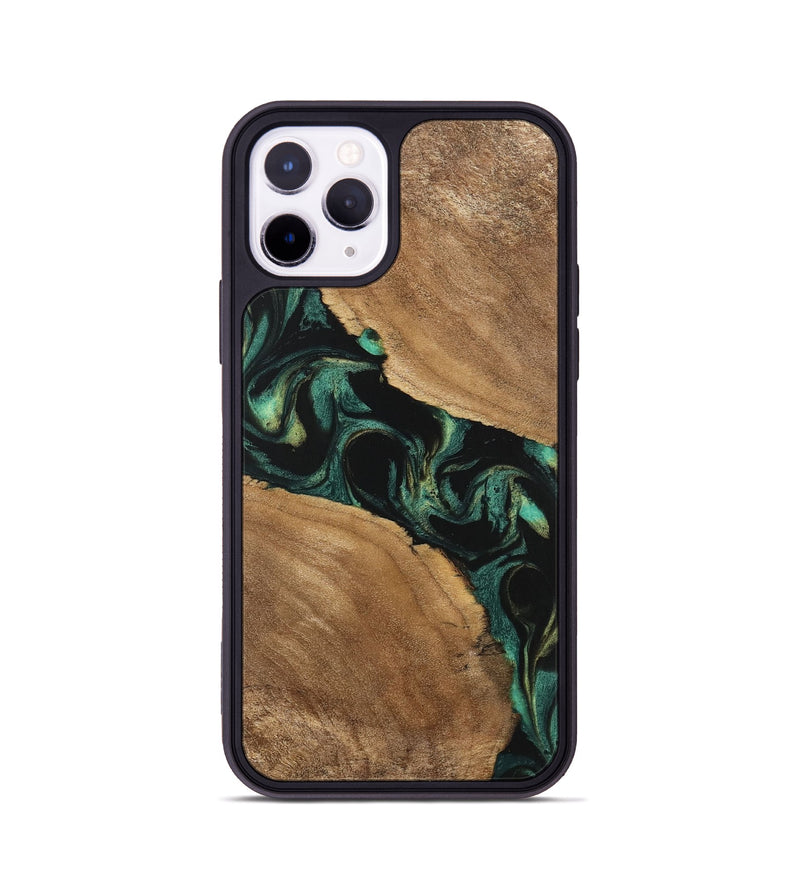 iPhone 11 Pro Wood Phone Case - Delbert (Green, 746116)