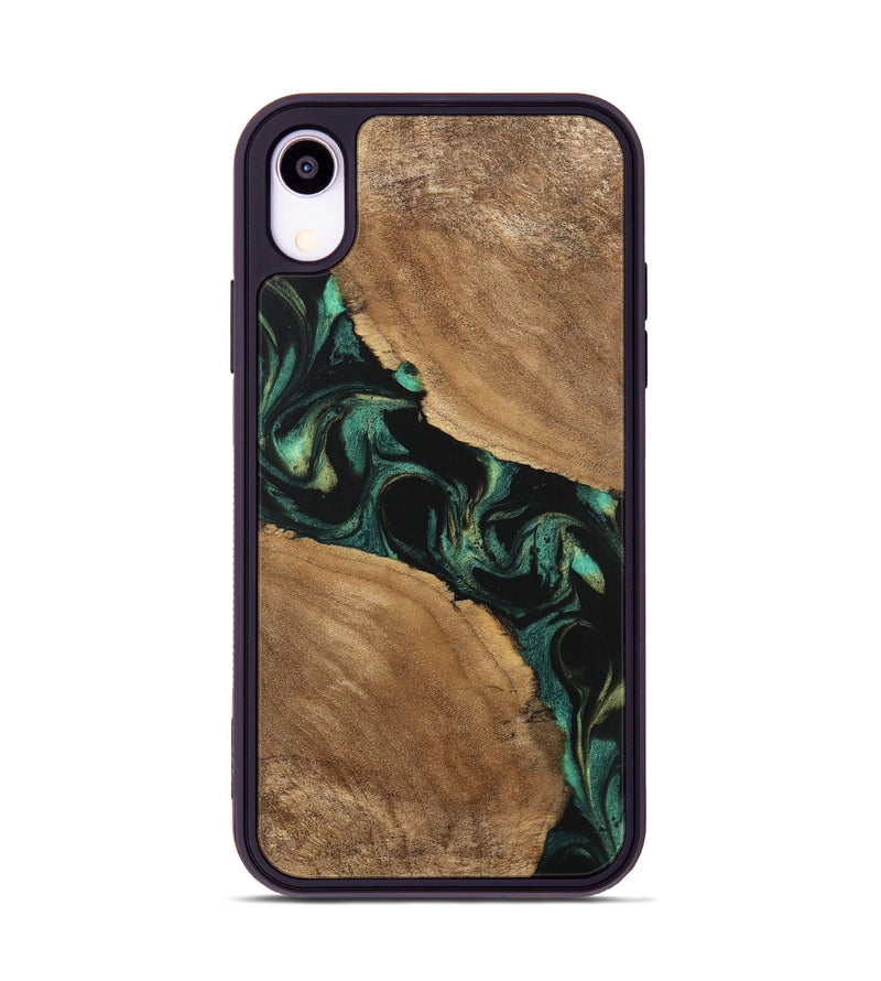 iPhone Xr Wood Phone Case - Delbert (Green, 746116)