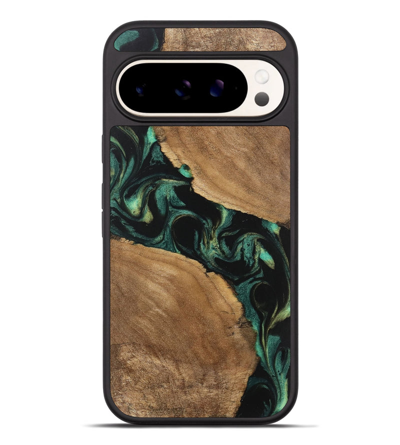 Pixel 9 Pro XL Wood Phone Case - Delbert (Green, 746116)