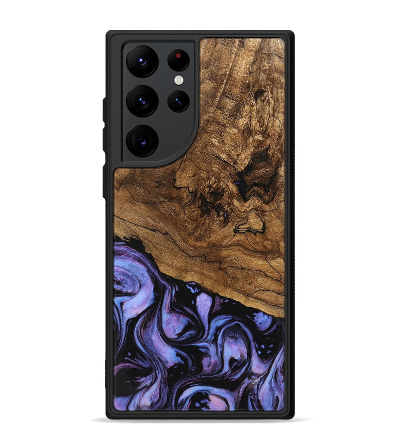 Galaxy S22 Ultra Wood Phone Case - Sergio (Purple, 746117)