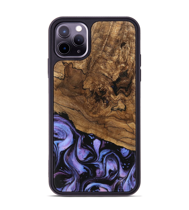 iPhone 11 Pro Max Wood Phone Case - Sergio (Purple, 746117)