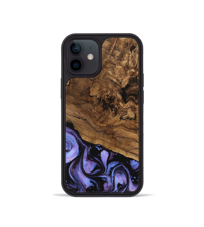 iPhone 12 mini Wood Phone Case - Sergio (Purple, 746117)