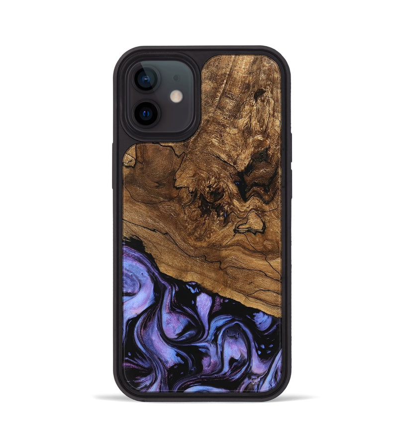 iPhone 12 Wood Phone Case - Sergio (Purple, 746117)