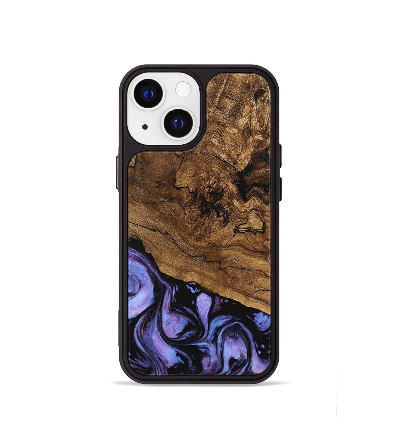 iPhone 13 mini Wood Phone Case - Sergio (Purple, 746117)