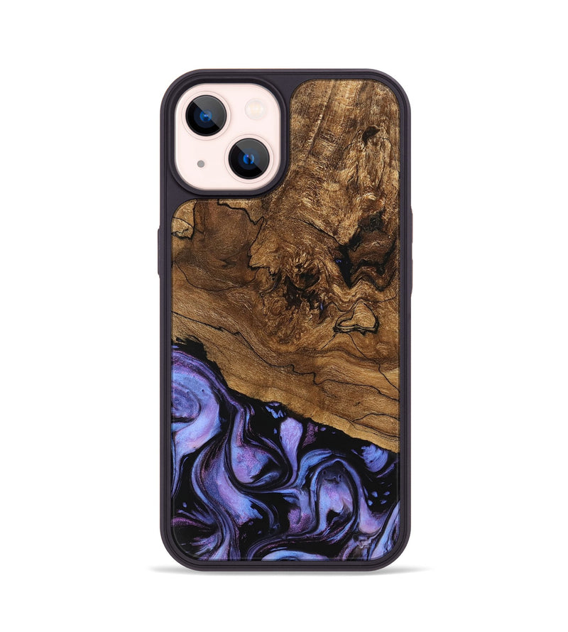 iPhone 14 Wood Phone Case - Sergio (Purple, 746117)